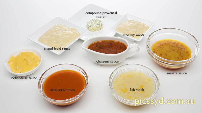 Stocks and sauces made from scratch